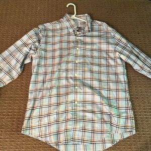 Brooks Brothers pattern shirt with buttons and a collar